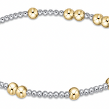enewton hope unwritten mixed metal Bracelet with alternating gold and silver beads on a white background. Available at Be Charmed