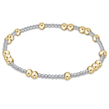 enewton Hope Unwritten 4 mm Mixed Metal Bracelet featuring stacked mixed metal beads available at Be Charmed