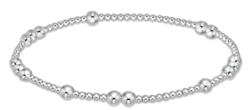 enewton hope unwritten Silver beaded bracelet on a white background. Available at Be Charmed