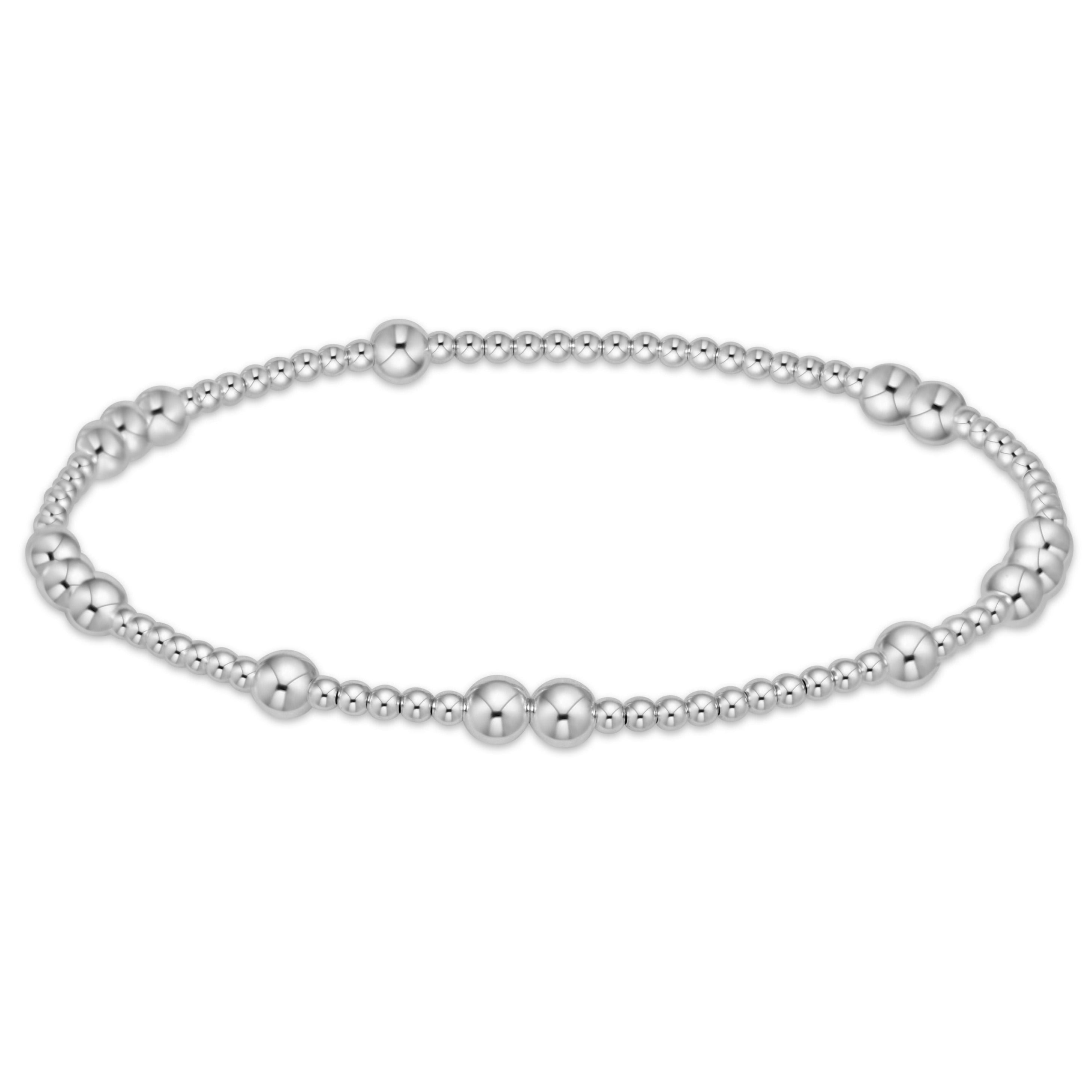 enewton 4 mm Hope Unwritten Sterling Bracelet featuring stacked sterling silver beads available at Be Charmed