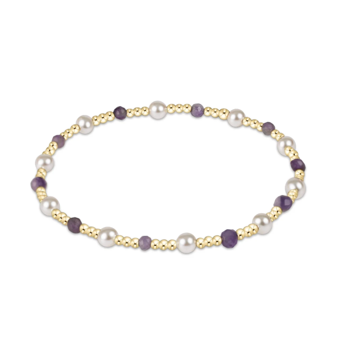 enewton - Amethyst Pearl Sincerity Pattern 4mm Bead Bracelet available at Be Charmed