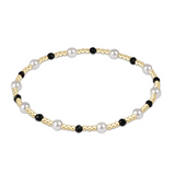 enewton - Facted Onyx Pearl Sincerity Pattern 4mm Bead Bracelet available at Be Charmed