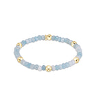 Aquamarine enewton presence gemstone 4mm bracelet featuring colorful gemstone beads and gold-filled accents available at Be Charmed
