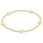enewton - Signature Cross 2 mm Gold Bracelet available at Be Charmed