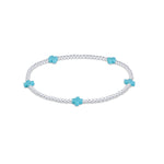 enewton - Signature Cross Small 2mm Sterling Bracelet in turquoise available at Be Charmed