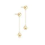 enewton enewton Simplicity Chain Gold Drop Earrings featuring polished gold chain drop links available at Be Charmed