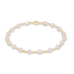 Mother of Pearl enewton Sincerity Gemstone & Pearl 4mm Bracelet featuring colorful gemstone and freshwater pearl beads available at Be Charmed