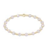 Mother of Pearl enewton Sincerity Gemstone & Pearl 4mm Bracelet featuring colorful gemstone and freshwater pearl beads available at Be Charmed