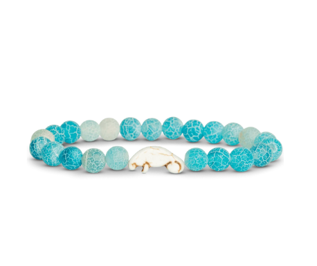 Fahlo Aqua Blue Dolphin Odyssey Bracelet available at Be Charmed 