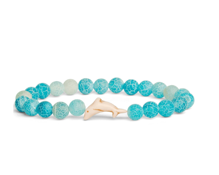 Fahlo Aqua Blue Dolphin Odyssey Bracelet available at Be Charmed