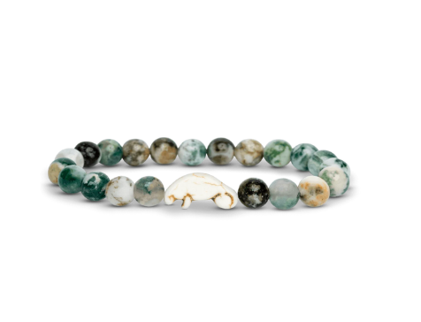 Fahlo Seagrass Green Dolphin Odyssey Bracelet available at Be Charmed