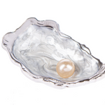 Ganz The World Is Your Oyster charm, polished metal oyster shell pocket token available at Be Charmed