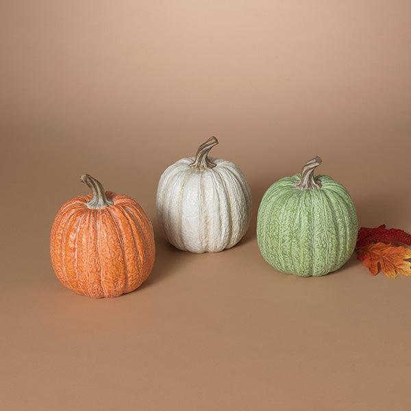 Gerson - 6.89" Resin Harvest Pumpkin available at Be Charmed