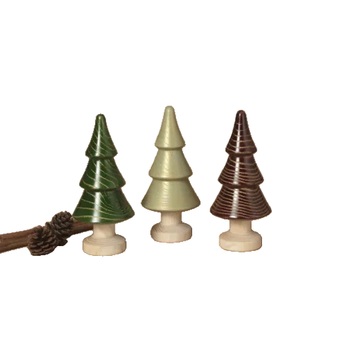 Gerson Wood Holiday Tree featuring a 6.89-inch rustic wooden tabletop Christmas decoration available at Be Charmed