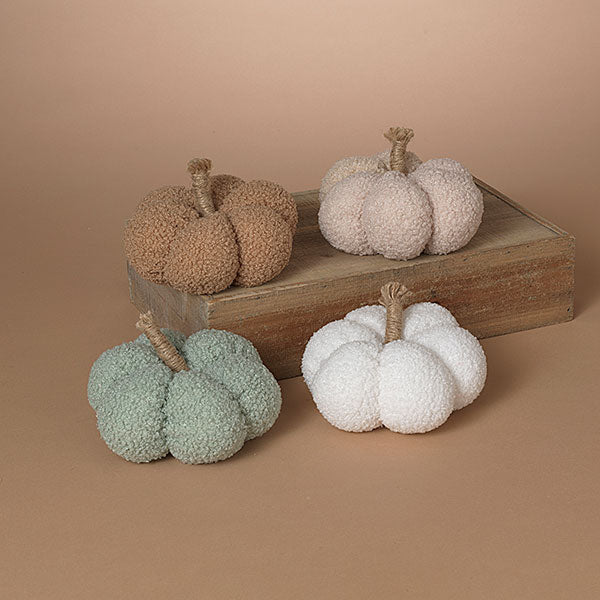 Gerson - 7" Polyester Harvest Pumpkin - Assorted available at Be Charmed