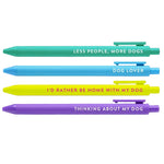 Brittany Paige pen set in dog lovers; featuring a collection of colorful pens with witty text, available at Be Charmed