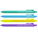 Brittany Paige pen set in dog lovers; featuring a collection of colorful pens with witty text, available at Be Charmed