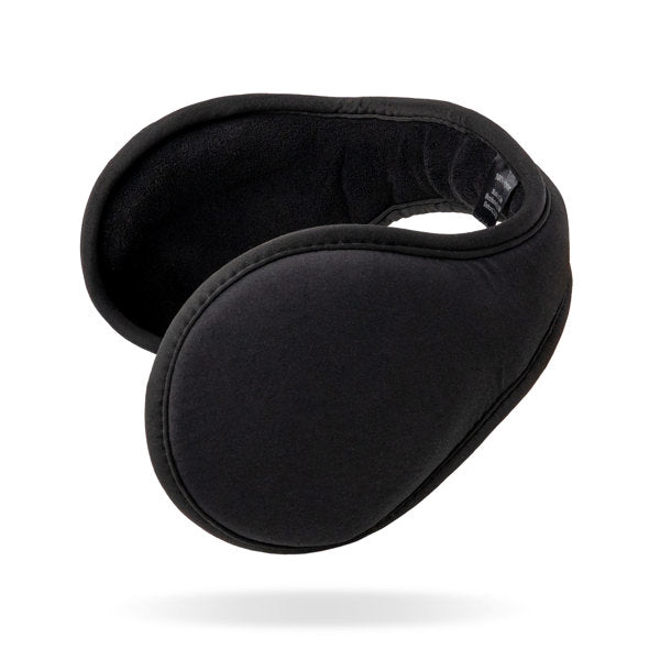 Man wearing Britt's Knits Thermal Tech Pro Earmuffs featuring advanced thermal winter earmuffs, available at Be Charmed
