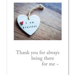 Cardthartic Always Being There greeting card featuring a compassionate message and comforting illustration available at Be Charmed