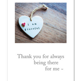 Cardthartic Always Being There greeting card featuring a compassionate message and comforting illustration available at Be Charmed