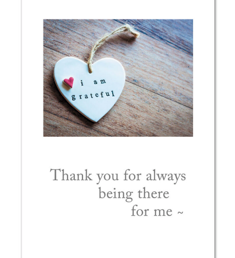 Cardthartic Always Being There greeting card featuring a compassionate message and comforting illustration available at Be Charmed