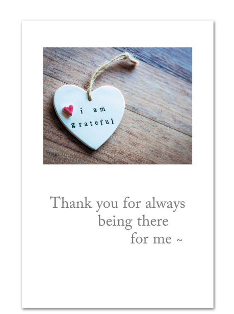 Cardthartic Always Being There greeting card featuring a compassionate message and comforting illustration available at Be Charmed