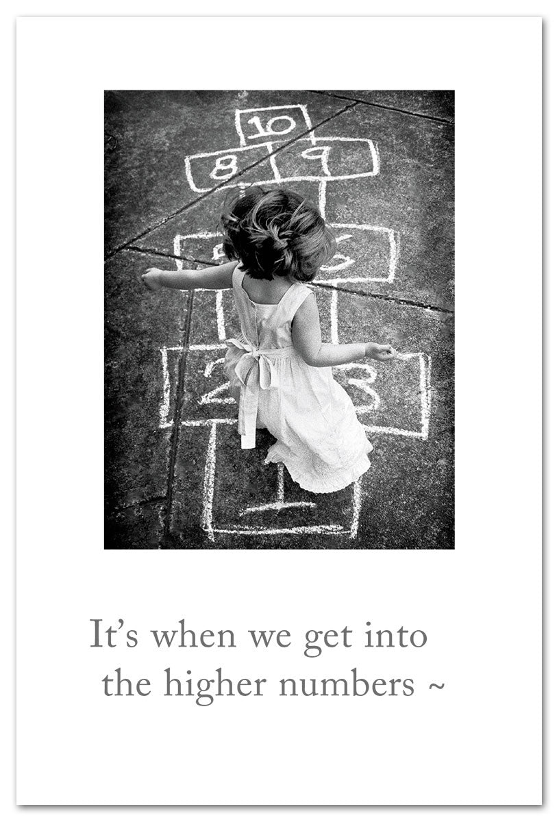Cardthartic Hopscotch birthday greeting card featuring charming artwork and a heartwarming message available at Be Charmed