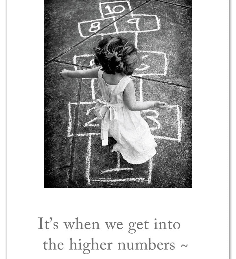 Cardthartic Hopscotch birthday greeting card featuring charming artwork and a heartwarming message available at Be Charmed