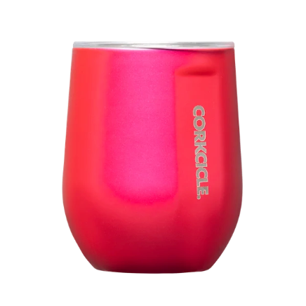 Corkcicle 12 oz Stemless stainless steel insulated tumbler in cherry blossom, available at Be Charmed