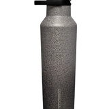Steel Shadow Corkcicle 20 oz Sport Canteen stainless steel water bottle with straw cap, available at Be Charmed
