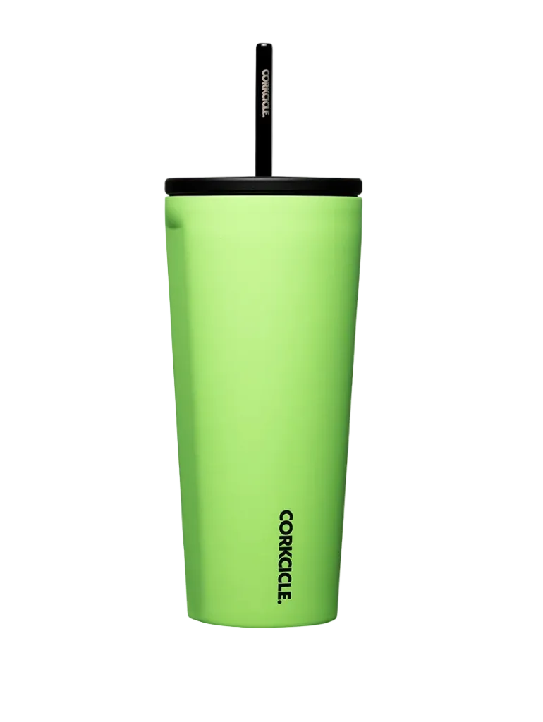 Margarita Corkcicle 24 oz Cold Cup stainless steel insulated travel cup with straw lid, available at Be Charmed