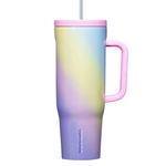 Rainbow Unicorn Corkcicle 40 oz Cruiser stainless steel insulated travel mug with handle, available at Be Charmed