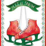 Pictura Let it Snow Christmas card featuring a winter snowflake illustration, available at Be Charmed