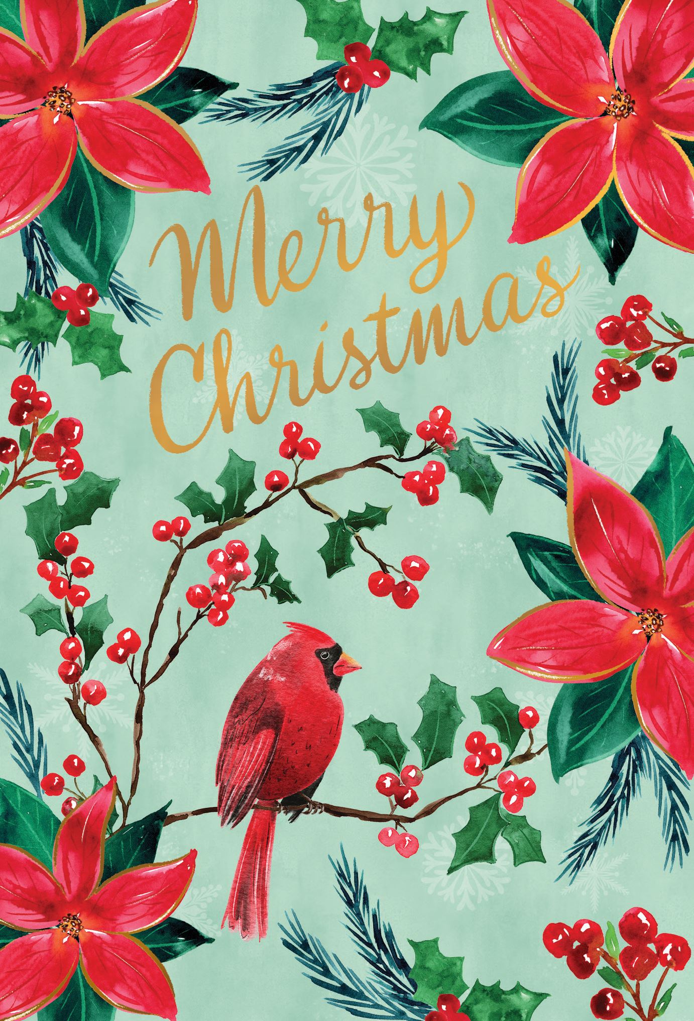 Pictura Merry Christmas card featuring a classic holiday greeting design, available at Be Charmed