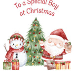 Pictura Christmas Card - To a Special Boy at Christmas featuring a festive holiday greeting card design, available at Be Charmed
