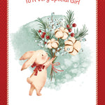 Pictura Christmas Card - To a Very Special Girl featuring a festive holiday greeting card design, available at Be Charmed