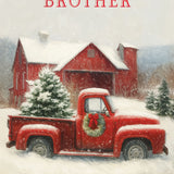Pictura Christmas Card - To My Dear Brother featuring a festive holiday greeting card design, available at Be Charmed