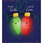 Pictura Christmas Card - To My Wife With Love featuring a festive holiday greeting card design, available at Be Charmed
