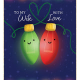 Pictura Christmas Card - To My Wife With Love featuring a festive holiday greeting card design, available at Be Charmed