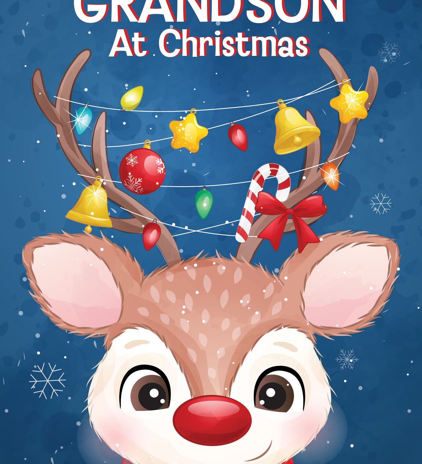 Pictura Christmas Card - To Our Grandson at Christmas featuring Rudolph, available at Be Charmed