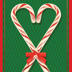 Pictura Christmas Card - To the One I Love featuring candy cane making a heart, available at Be Charmed