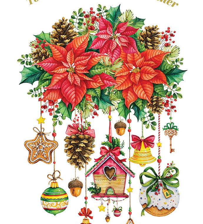 Pictura Christmas Card - To the Sweetest Grandmother featuring a festive holiday greeting card design, available at Be Charmed