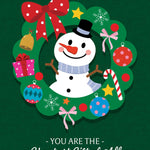 Pictura Christmas Card - You Are the Greatest Gift of All featuring a festive holiday greeting card design, available at Be Charmed