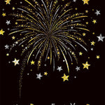 Pictura Happy New Year greeting card featuring a celebratory fireworks, available at Be Charmed