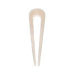 Teleties French hair pin in almond beige, available at Be Charmed