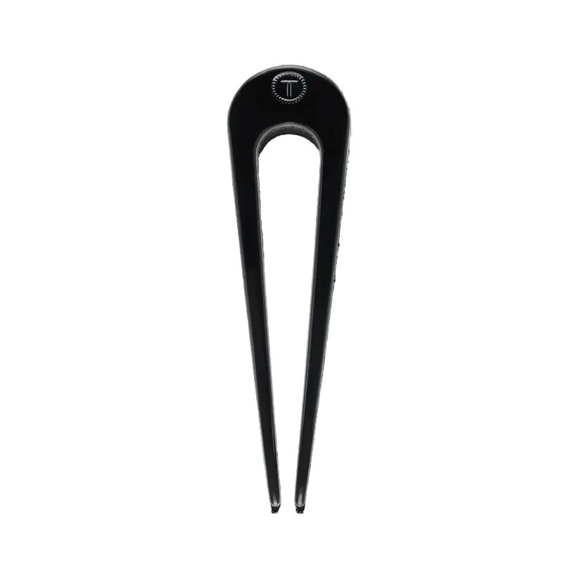 Teleties French hair pin in jet black, available at Be Charmed