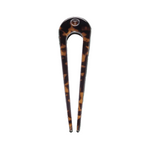Teleties French hair pin in tortoise, available at Be Charmed