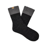 UGG men's Camdyn cozy sockin tar/charcoal featuring a soft, textured knit design, available at Be Charmed