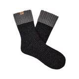 UGG men's Camdyn cozy sockin tar/charcoal featuring a soft, textured knit design, available at Be Charmed