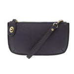 Joy Susan New Navy blue handbag with a strap on a white background. Available at Be Charmed